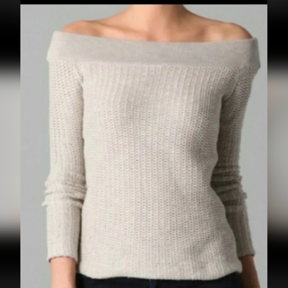 James Perse Off Shoulder Sweater Size 2
